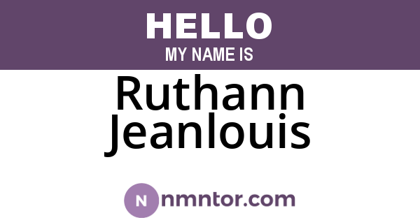 Ruthann Jeanlouis