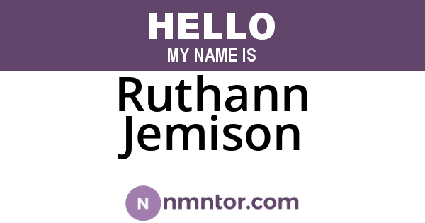 Ruthann Jemison