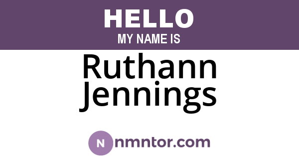 Ruthann Jennings