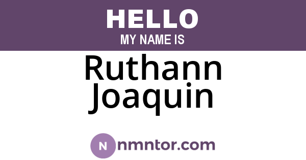 Ruthann Joaquin