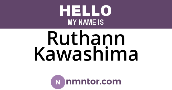 Ruthann Kawashima