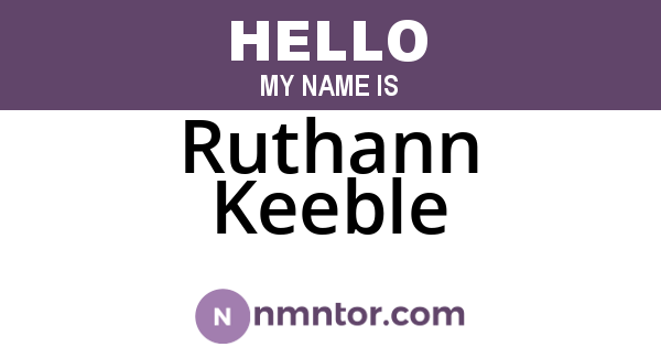 Ruthann Keeble