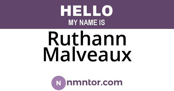 Ruthann Malveaux