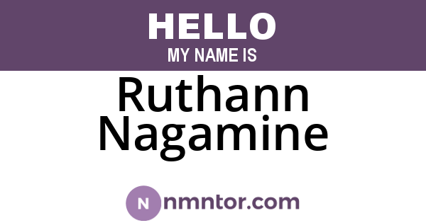 Ruthann Nagamine