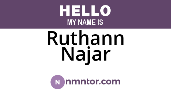 Ruthann Najar