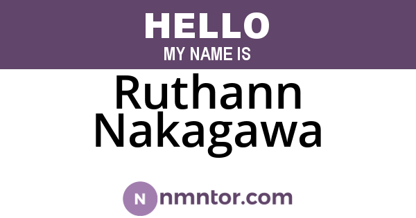 Ruthann Nakagawa