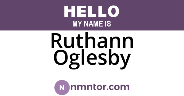 Ruthann Oglesby