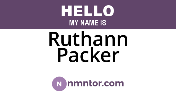 Ruthann Packer