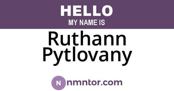 Ruthann Pytlovany