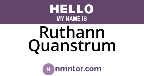 Ruthann Quanstrum