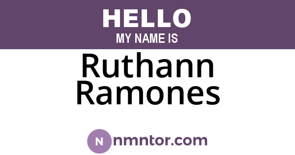 Ruthann Ramones
