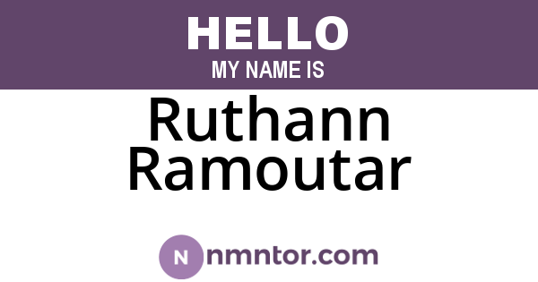 Ruthann Ramoutar