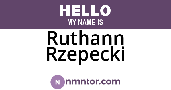 Ruthann Rzepecki