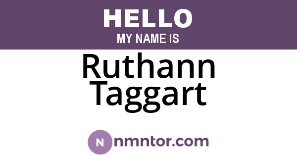 Ruthann Taggart
