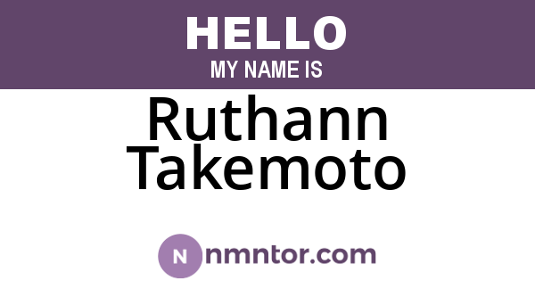 Ruthann Takemoto