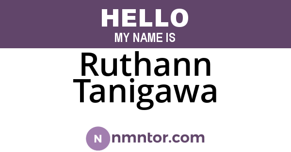 Ruthann Tanigawa