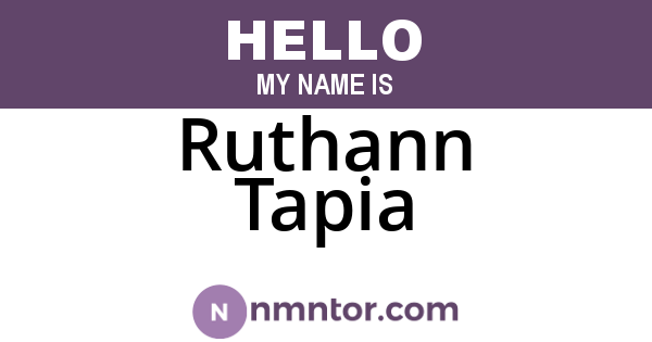 Ruthann Tapia