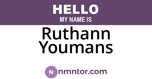 Ruthann Youmans