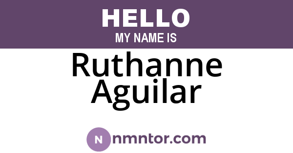 Ruthanne Aguilar