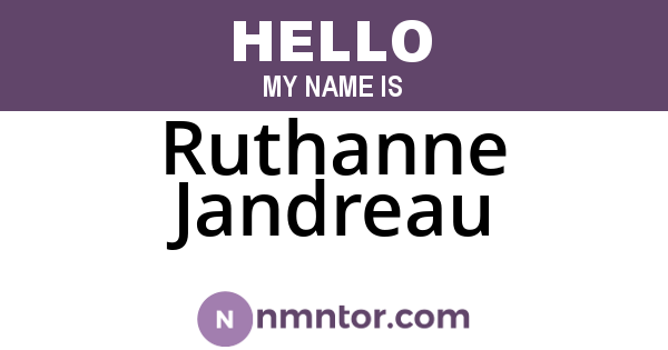 Ruthanne Jandreau