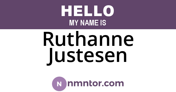 Ruthanne Justesen