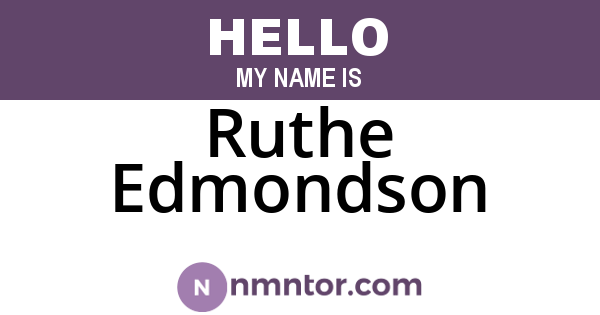 Ruthe Edmondson
