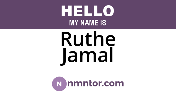 Ruthe Jamal