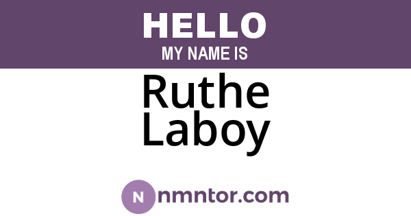 Ruthe Laboy
