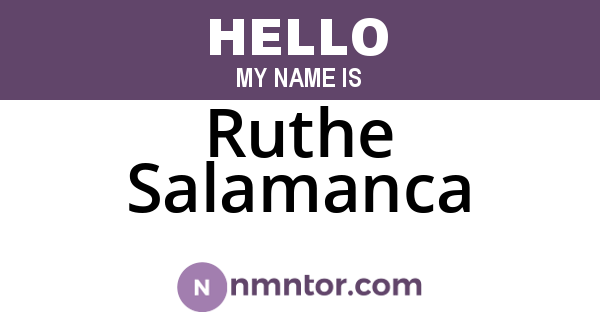 Ruthe Salamanca