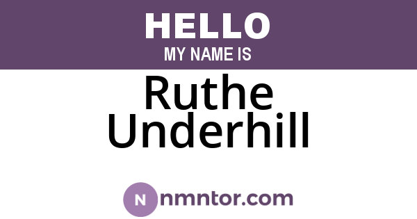 Ruthe Underhill