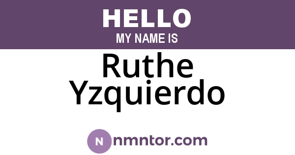 Ruthe Yzquierdo