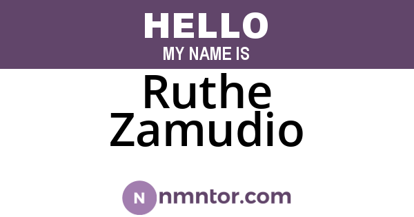 Ruthe Zamudio