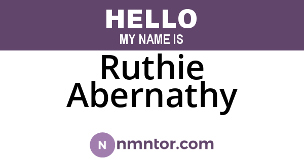 Ruthie Abernathy