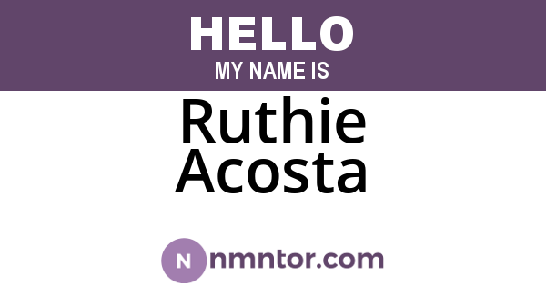 Ruthie Acosta