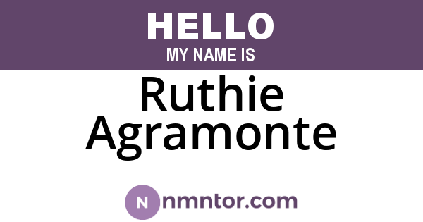 Ruthie Agramonte