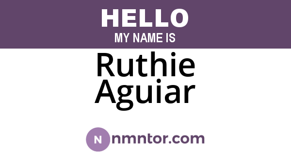 Ruthie Aguiar