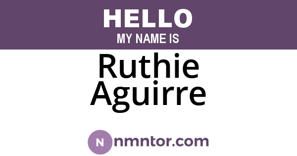 Ruthie Aguirre