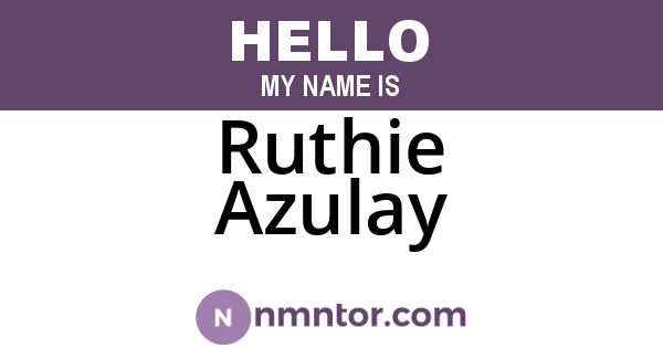Ruthie Azulay