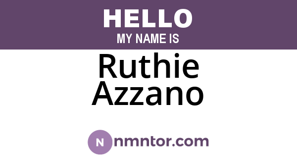 Ruthie Azzano