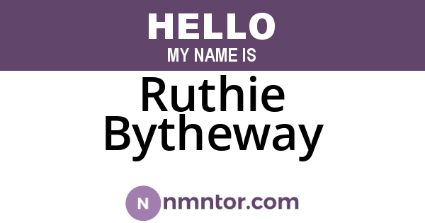 Ruthie Bytheway