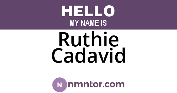 Ruthie Cadavid
