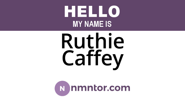 Ruthie Caffey