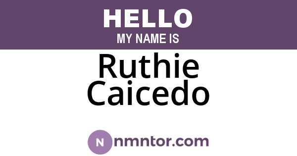 Ruthie Caicedo