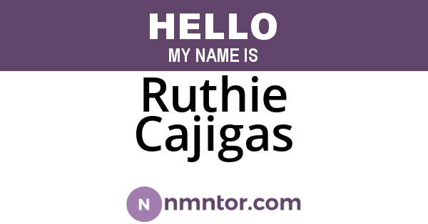Ruthie Cajigas