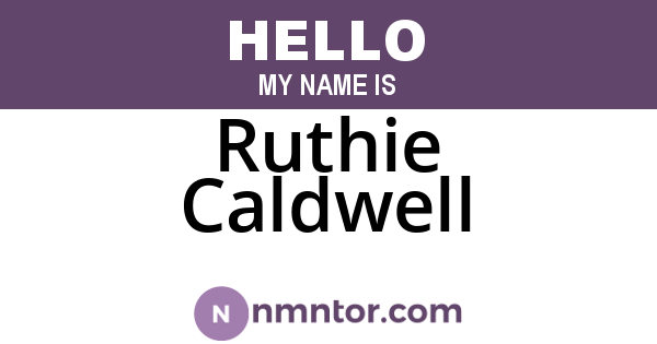 Ruthie Caldwell