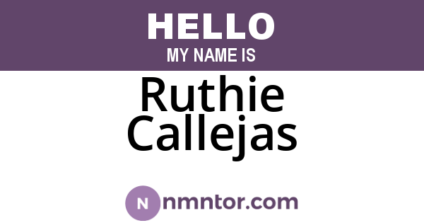 Ruthie Callejas