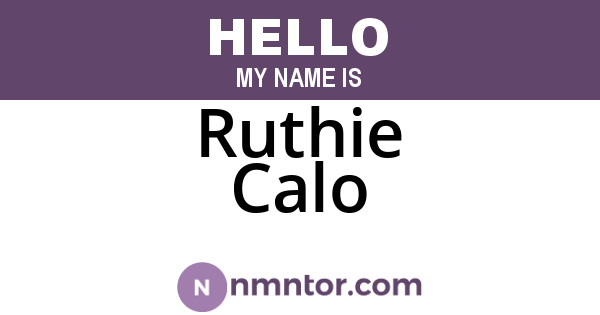 Ruthie Calo