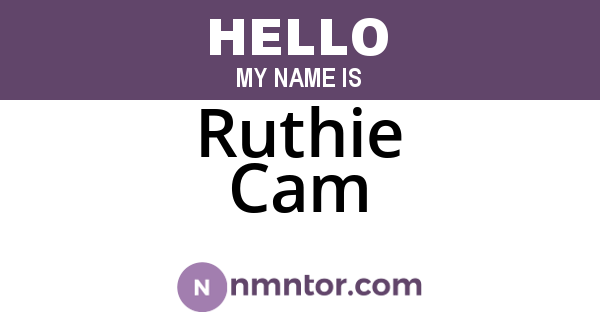 Ruthie Cam