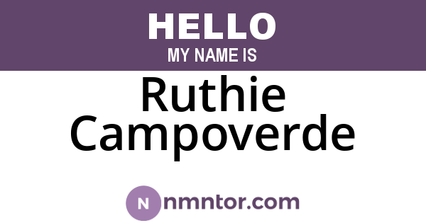 Ruthie Campoverde