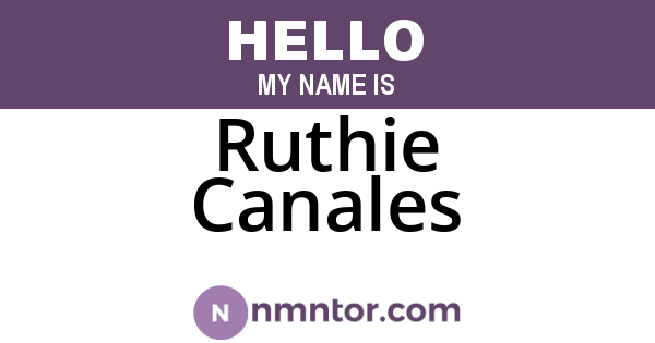 Ruthie Canales